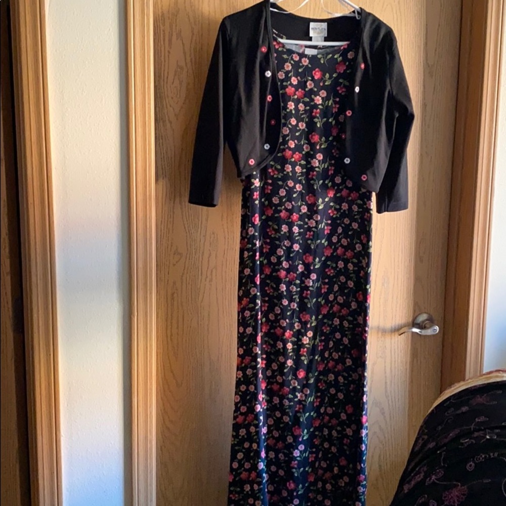NWT Bentley 2pc. Cardigan w/ Matching Maxi  Dress